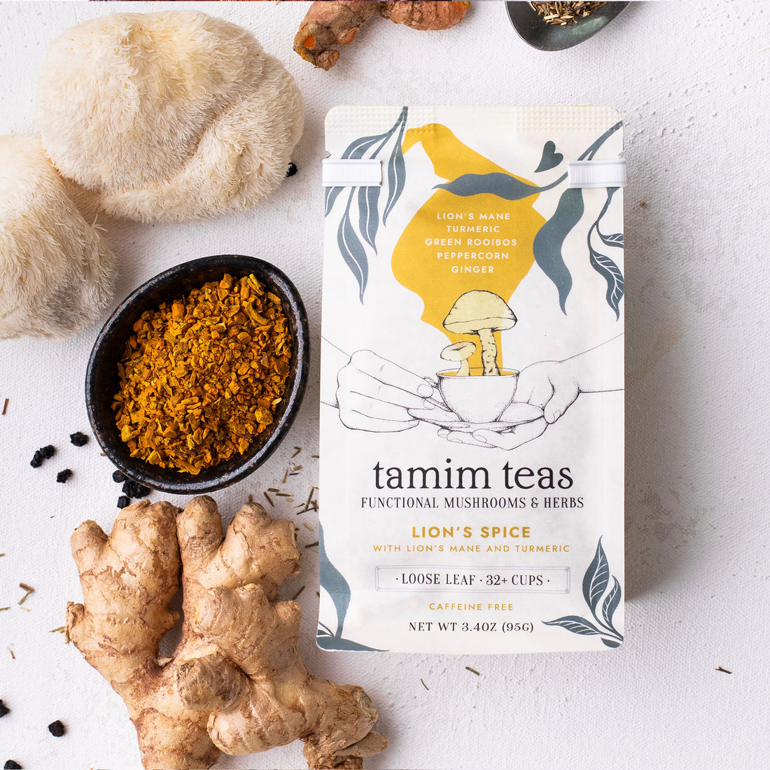 Lion's Spice | Lion's Mane Mushroom Tea – Tamim Teas